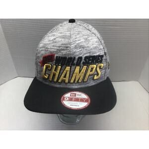 2015 KC Royals World Series Champs New Era Snapback Hat Gold Foil
